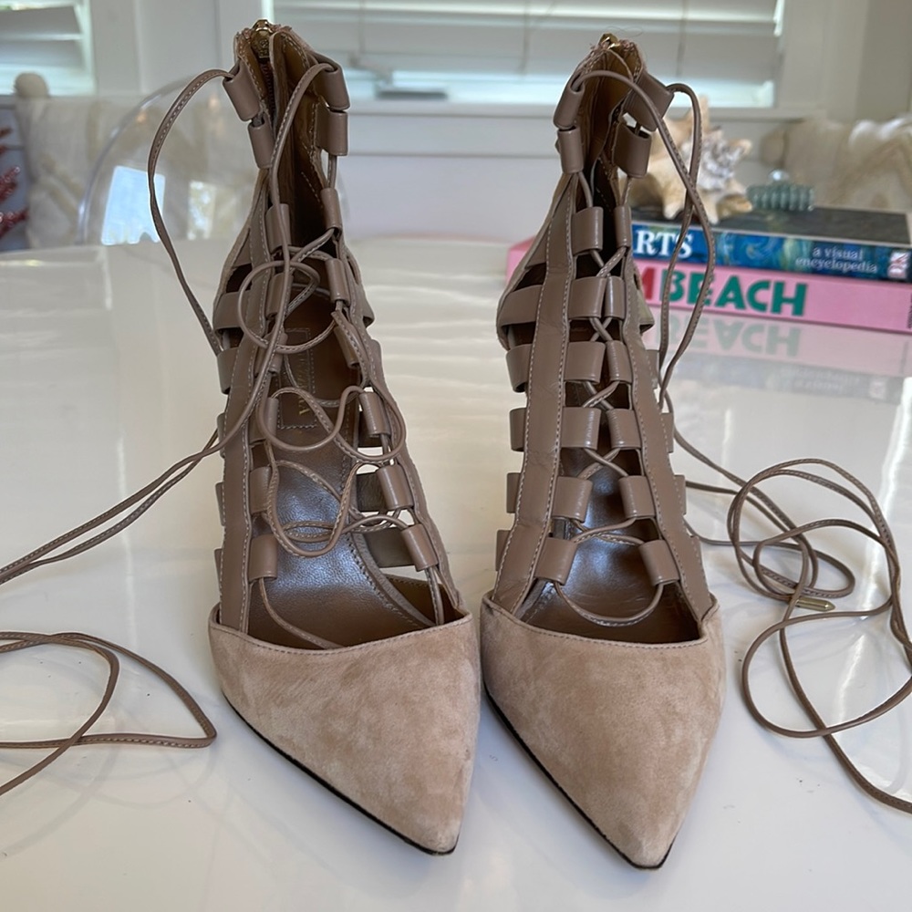 Aquazzura Amazon Suede pump Size 38